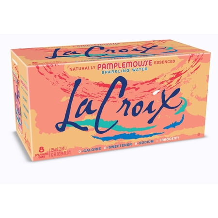 2X - LaCroix Sparkling Water Pamplemousse (Grapefruit) - 8pk/12 fl oz Cans