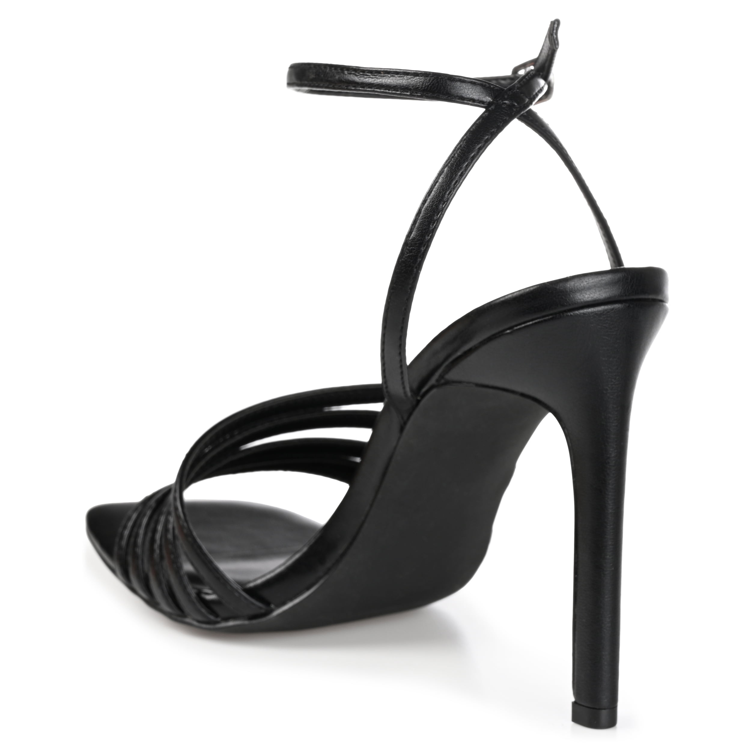 Journee Womens Louella Open Toe High Stiletto Dress Sandals