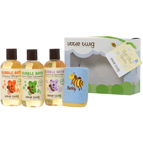 Little Twig Bath Time Bubble Bath Basics Gift Set, 4 pc