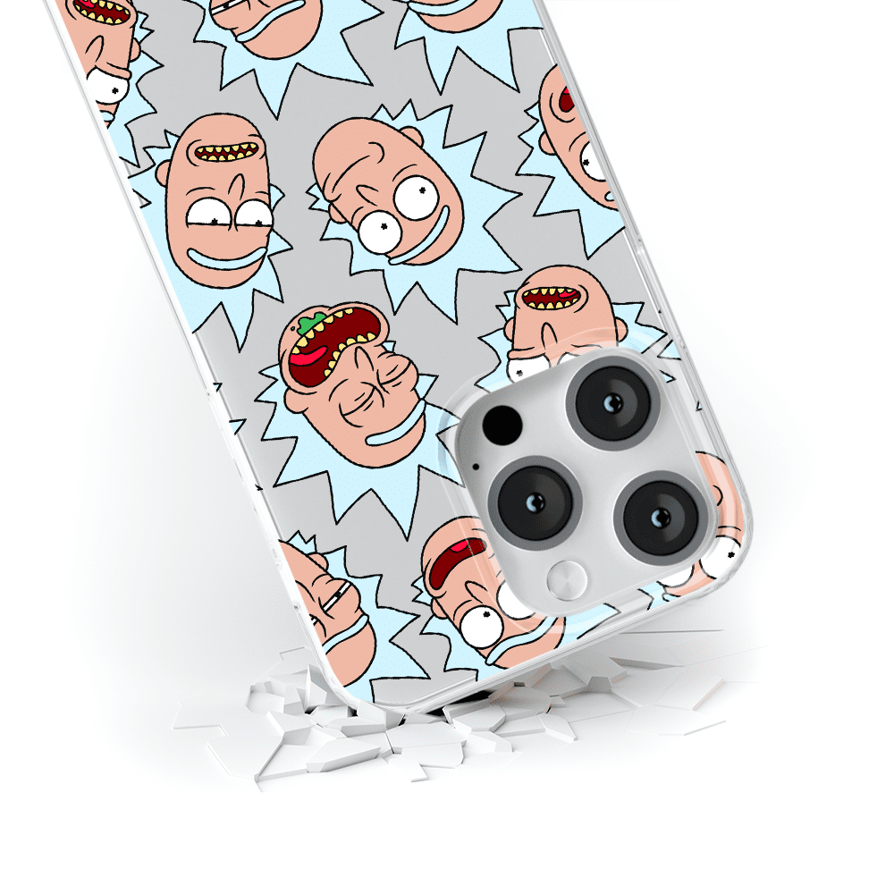 ERT GROUP Handyhülle Für IPhone 14 Plus – Offizielles Rick & Morty Design, TPU, Transparent, Stoßfest