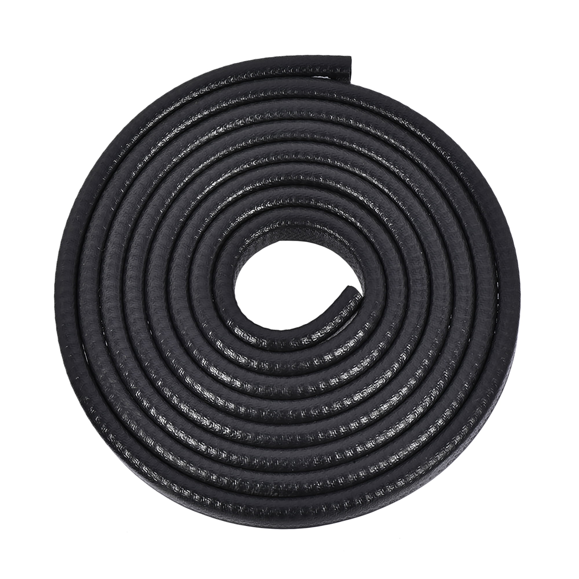 Edge Trim U Seal Extrusion Black U Channel Edge Protector PVC Plastic w Iron Sheet Fits 3/64