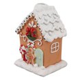 thumbnail image 3 of Casa de pan de jengibre de Navidad Decoración de mesa de casa de Navidad de resina exquisita clásica para regalo, 3 of 10