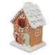 thumbnail image 3 of Casa de pan de jengibre de Navidad Decoración de mesa de casa de Navidad de resina exquisita clásica para regalo, 3 of 10