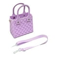 thumbnail image 2 of Bolso de playa para mujer con diseño de dibujos animados, impermeable, abierto, ideal para compras diarias al aire libre y gimnasio. violeta, 2 of 8