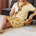 thumbnail image 5 of Naloa Bee Wasp Men's Short Pajama Pants, Pj Shorts, Lounge Comfort Shorts-X-Large, 5 of 6