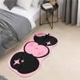 thumbnail image 1 of Cartoon Pattern Bedroom Bedside Carpet Flat Replacement Flocking Bedside Carpet Living Room Sofa Coffee Table Long Blanket, 1 of 4