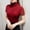 Red, variant on Vivianyn HD Women's Sheer Mesh Turtleneck Tops, Short Sleeve Form Fitting Blouses for Layering,Black,Size S-XXL