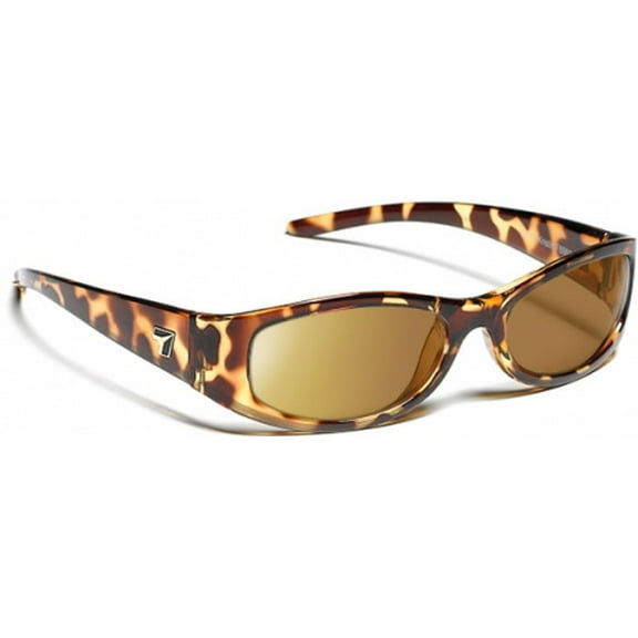 7 Eye Active Lifestyle Sunglasses Kristin, Polarized SharpView Copper PC Lens, L