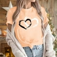 thumbnail image 5 of Gradient Heart Printed Shirts for Women Valentines Crewneck Tunic Tops Lightweight Casual Tees Cute Graphic Shirt Holiday Outfits Fashion Trendy Tunics Cute Funny Gifts for Wife, 5 of 7