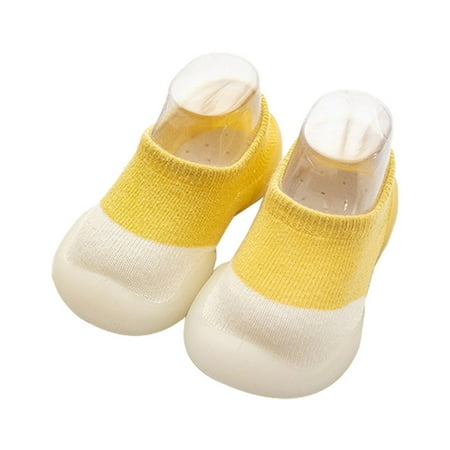 

DraggmePartty Infant Color Matching Cute Kids Doll Soft Soled Child Floor Socks Shoes Toddler First Walkers