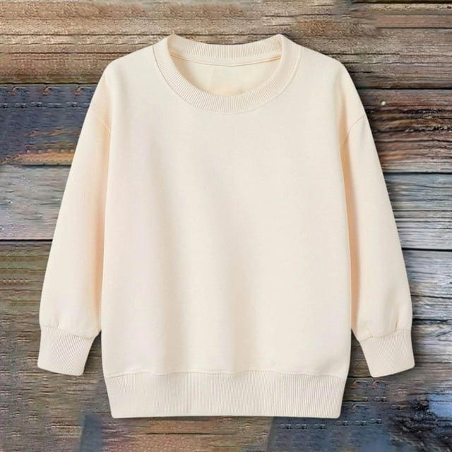 T-shirts pour Enfants à Manches Longues Col Rond Couleurs Confort Uniformes Filles 9-10 Ans
