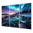 thumbnail image 2 of Designart "Polar Light in Canada I" Landscapes Metal Wall Decor Set, 2 of 5