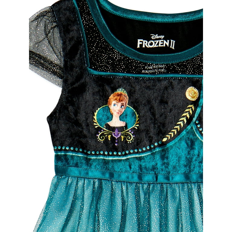 Frozen 2 Princess Anna Toddler Girl Sleep Nightgown Sizes 2T 5T