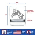 thumbnail image 4 of Bevvee Whiskey Rocks Glass 10.25 oz Horse Face Gifts for Horse Lovers Glassware & Drinkware, 4 of 4