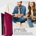 thumbnail image 6 of Replacement Faceplate with Cooling Vent Face Plate Console Cover for Playstation 5 Disc Edition, Side Plate Shell Accessories Hard Shockproof Anti-Scratch Dustproof ABS Case for PS5-Red, 6 of 8