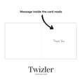 thumbnail image 4 of Twizler Thank You Card - Rainbow Garden - Thanks Card - Cute Thank You Greeting Card Adults or Children, 4 of 5