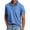 Blue, variant on Mens Polo Shirts Distressed Washed Golf Shirt Short Sleeve Button Down Denim Shirt Casual Classic Vintage Shirts Oversized Boxy Tee Shirts with Pocket Purple 2XL