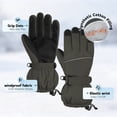 thumbnail image 4 of Cooraby 2 Pairs Kids Snow Ski Gloves Winter Waterproof Warm Gloves for Boys Girls Cold Weather Outdoor, 4 of 7