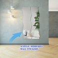 thumbnail image 3 of 6 piezas 3d Wave Mirror Sticker Diy Silver Wall Mirror Sticker Acrílico Mural Calcomanía Removible Reflectiv, 3 of 5