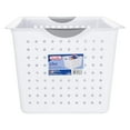 thumbnail image 3 of Sterilite Large Plastic Deep Ultra Storage Basket Tote, White (6 Pack), 3 of 12