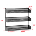 thumbnail image 3 of Auledio 2 PC 3 Layers Over the Door Spice Rack for Kitchen,Black, 3 of 7