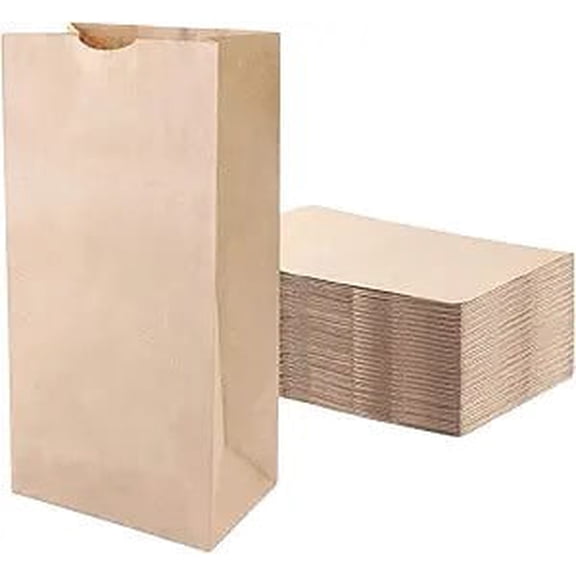 Watson Distributing 2 Lb Brown Paper Bag 4-5/16" x 7-7/8" x 2-7/16" 500/Bundle