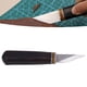 thumbnail image 4 of Cuchillo de corte de cuero ANGGREK Artesanal Mango de Sándalo para el Hogar para principiantes, 4 of 8