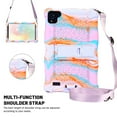 thumbnail image 2 of Dteck 8 inch Case with Shoulder Strap, Colorful Rubber Shockproof Case with Kickstand Compatible with Samsung Galaxy Tab A 8.0 / Dragon Touch 8 inch/ Vankyo Matrixpad S8/ Vucatimes N8, Purple/Pink, 2 of 6