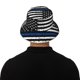 thumbnail image 5 of Fotbe Thin Blue Line Flag Sombrero Tipo Pescador con Estampado – Sombrero de Sol de Algodón de Moda para Playa, Golf, Pesca, 5 of 6