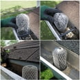thumbnail image 3 of 4Pcs Downpipe Gutter Sink Protection Ring Stainless Steel Filter Screen Filter Ring Silver, 3 of 8