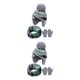 thumbnail image 2 of Sonducket Sombrero Bufanda Manoplas Conjunto Diseño de orejeras Gorros para niños Piezas de invierno Ropa de abrigo Decoración Regalos de agua Azul M 2-3 años 2piezas, 2 of 6