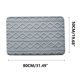 thumbnail image 3 of Ganfancp Alfombrilla de Entrada Terciopelo Color Sólido Alfombrilla de Baño Antideslizante Alfombrilla de Pies Absorbente para Puerta de Baño de Casa Rebajas Flash Deals 1* Felpudo de Entrada, 3 of 3
