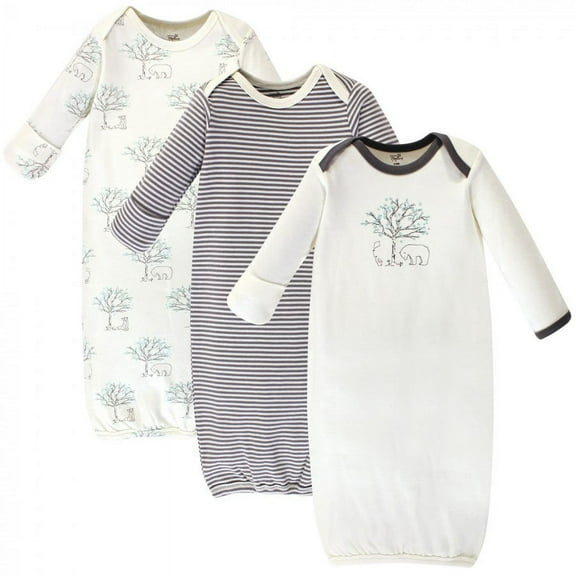 Touched by Nature Organic Cotton Gowns, Birch Tree, Preemie/Newborn