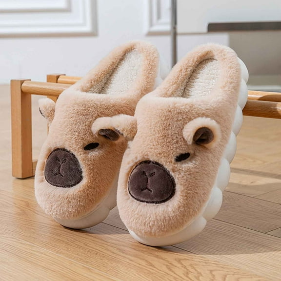 Caywon Women's Fashion Casual Winter Soft Thick Sole Creatives Non-Slip Indoor Home Cute Cotton Slippers Adorable Design for Cozy Winter Indoor Wear