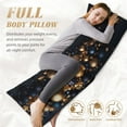 thumbnail image 4 of Elegant Golden Blue Ornaments Body Pillow Cover Body Pillow Cases with Zipper Soft Breathable Smooth Skin Friendly Long Pillow Case 20x5 inches, 1Pcs, 4 of 5