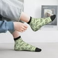thumbnail image 5 of Goofa Green Snake Pattern Non Slip Socks with Grips for Elderly, Crew Socks Yoga Hospital Socks Cushioned Sole Gripper Socks for Men Women, 5 of 5