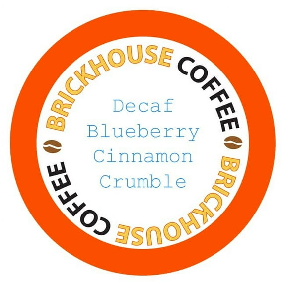 Brickhouse Single Serve Coffee, 120 Count, Decaf Blueberry Cinnamon Crumble