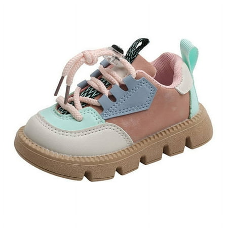 

Toddler Baby Boy Girl Fashionable Sneakers Color Combination Non-Slip Shoes