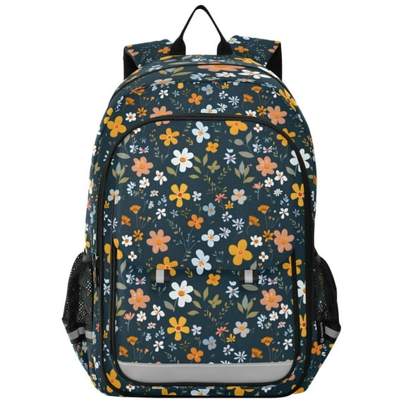 ALAZA Daisy Floral Laptop Backpack Purse Travel Bag Casual School Bookbag Rucksack for Women Men