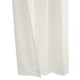 thumbnail image 4 of Mitchel Light Filtering Raw Silk Dual Header Curtain Panel 54" x 84" in White, 4 of 6