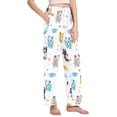 thumbnail image 2 of Dailycode Women's Pajama Pants Wide Leg Lounge Pj Bottoms With Pockets Various Color Dogs, 2 of 7