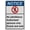 Warning Sign 3, variant on Industrial Caution Sign No Admittance Sign (Multiple hazards & rotating hose reels No admittance for unauthorized persons Contact hose watcher or BM/BE) 8 in" x 12 in" Warning SIgn
