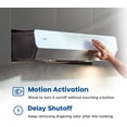 thumbnail image 5 of FOTILE Pixie Air UQG Stainless Steel Under Cabinet Range Hood, 850 CFMs Kitchen Over Stove Exhaust Vent with LED Lights Dual AC Motors, Motion Control and Touchscreen, 5 of 8