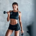 thumbnail image 4 of 450 lbs Hex Dumbbell Set with Storage Rack - 5-50 lb Rubber Coated Adjustable Weights for Home Gym Strength Training - Men/Women, 4 of 8