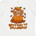 thumbnail image 4 of Inktastic Whoo's Ready for Halloween? Cute Owl in a Pumpkin Boys or Girls Toddler T-Shirt, 4 of 5