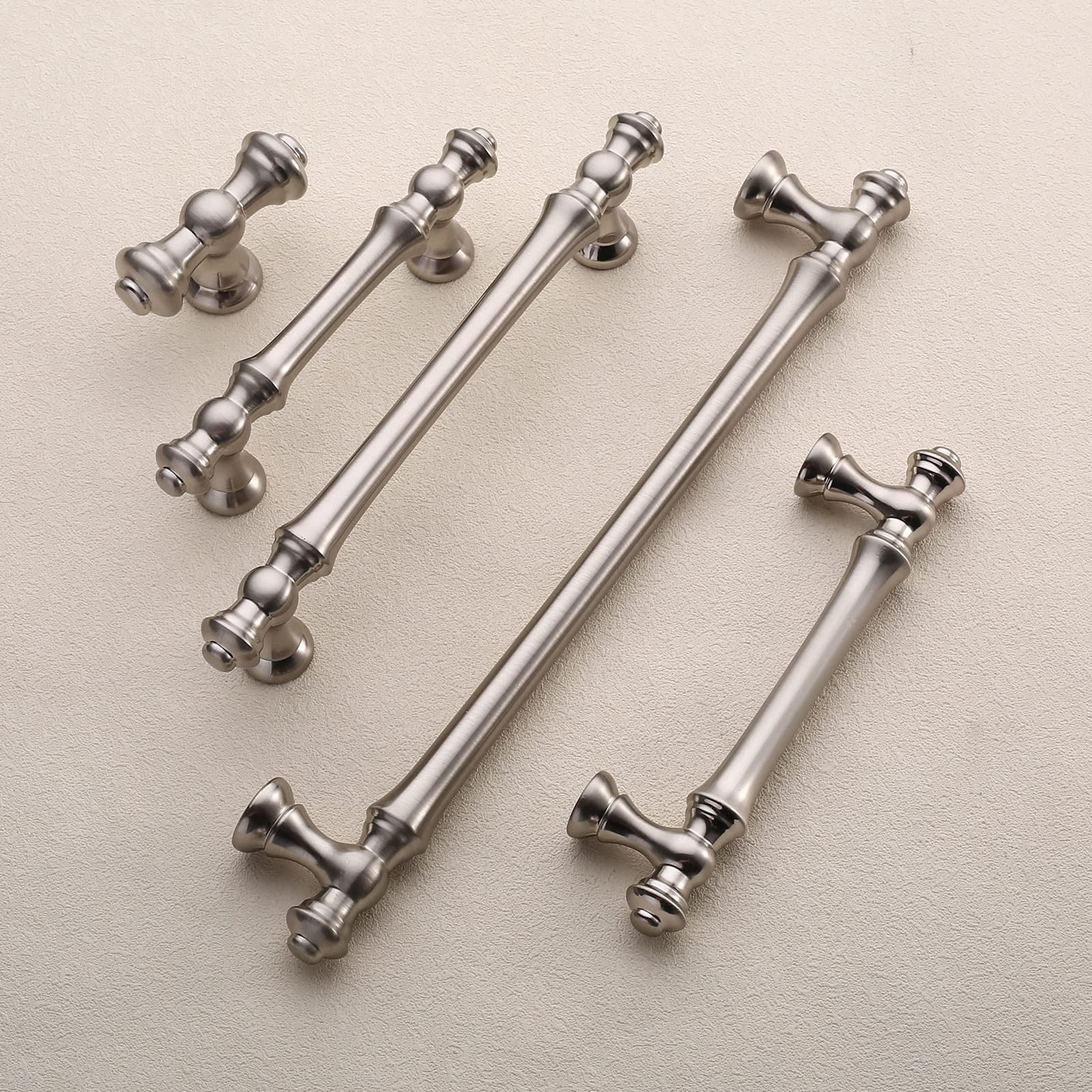 6 Pack Brushed Brass Cabinet Pulls Gold Kitchen Cabinet Handles Hardware For Cupboard Drawer Doors Bathroom Furniture