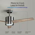 thumbnail image 5 of Vagizm 52-Inch Brushed Nickel Ceiling Fan with Modern LED Dimmable Light Combo, 5 of 9