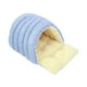 thumbnail image 5 of Cama para gatos, casa para mascotas, suministros para mascotas, cálida, lavable, cómoda, escondite, cueva para gatos, para cachorros, perros pequeños, Cuadrícula azul, 5 of 8