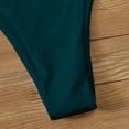 thumbnail image 6 of Bikini Sets for Women 3-Piece Triangle Swimsuit with 2 Tie Side Bottoms, Solid Color Mint Green XL, 6 of 7