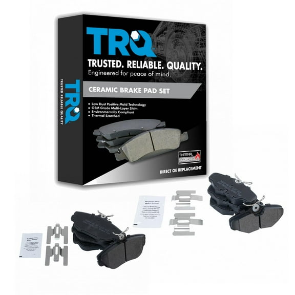 TRQ Front & Rear Semi Metallic Disc Brake Pad Kit for Ford Lincoln Mercury New BFA20278
